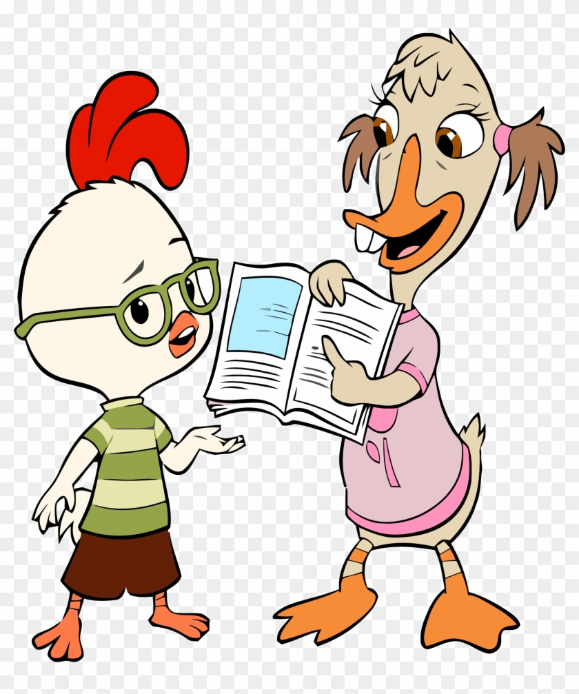 Chicken Little Abby Mallard Book Clipart Png - Disneyland Mascots Chicken Little Transparent Png #3610334