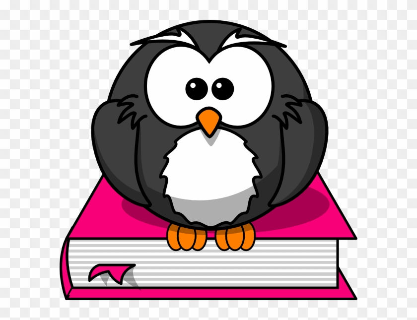 Owl Book Clip Art - Owl On The Book Clipart - Png Download