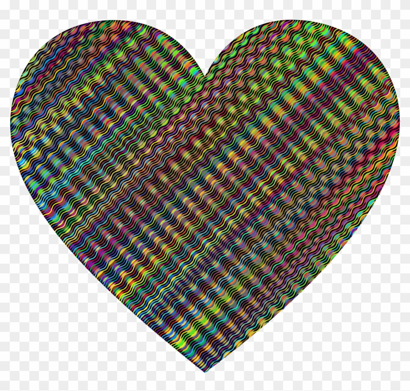 This Free Icons Png Design Of Prismatic Wavy Heart - Heart Clipart #3610732