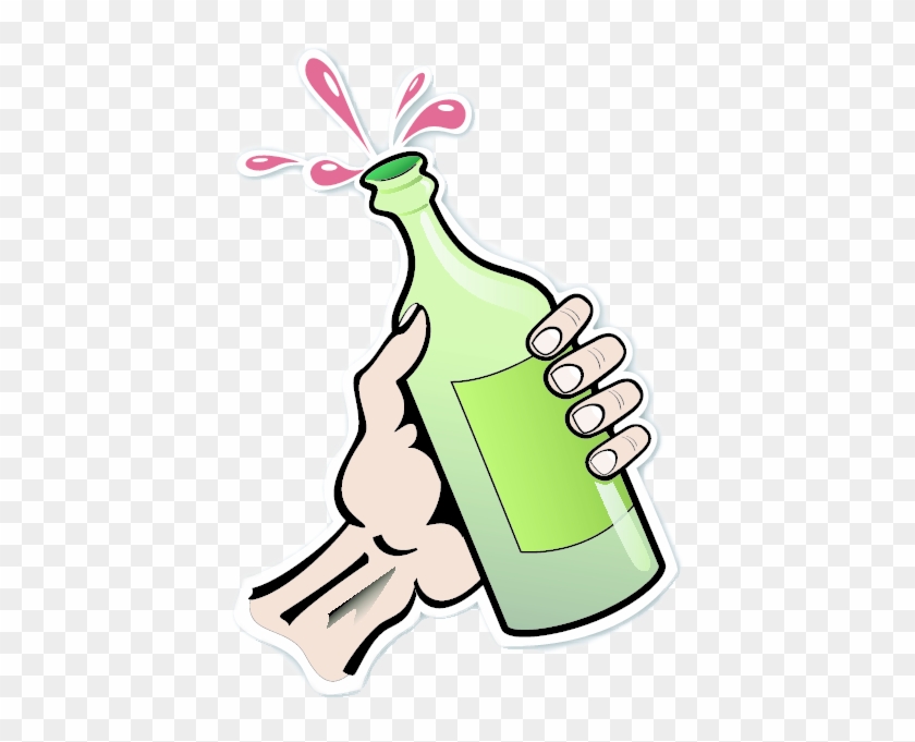 Beer Bottle Clipart Png - Bottle On The Hand Transparent Png #3611157
