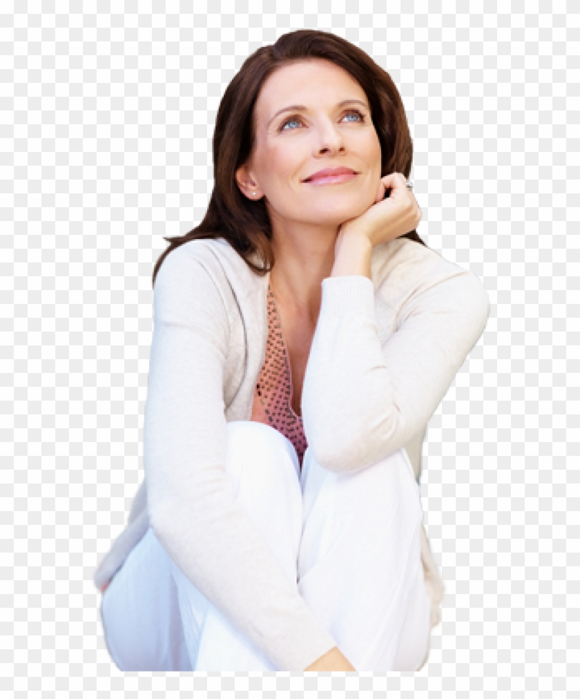 Thinking Woman Png Free Download - Plastic Surgery Offer Clipart