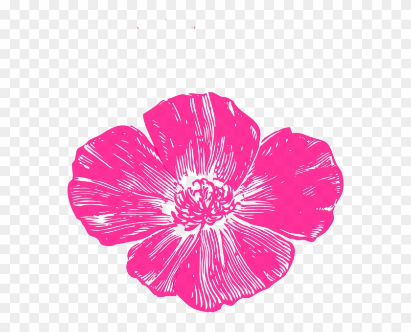 Hot Pink Flowers Clipart - Png Download