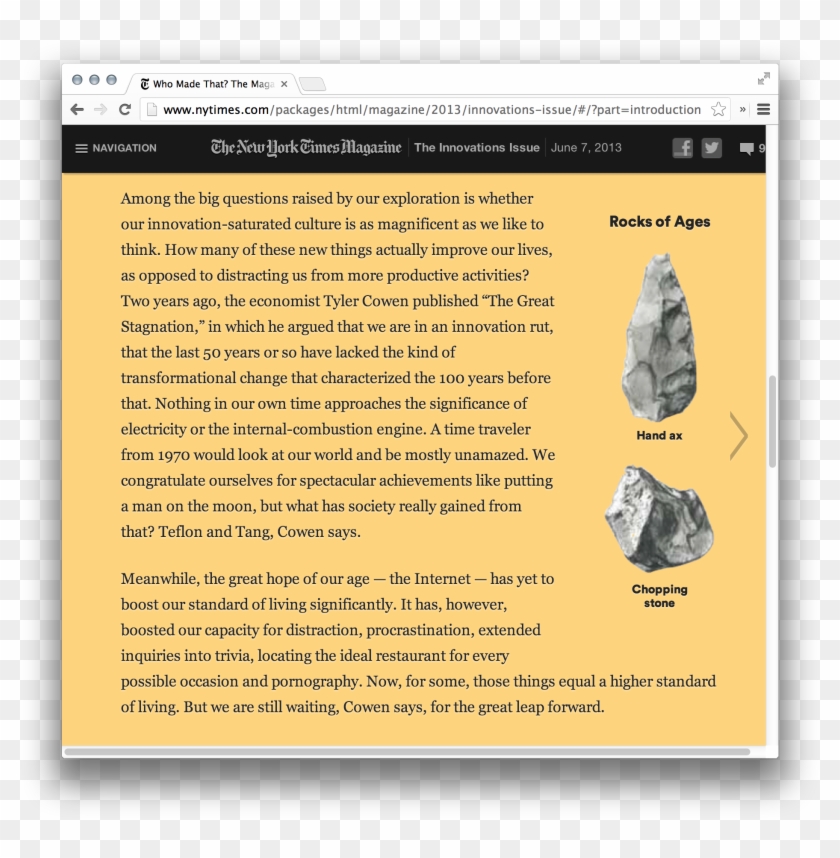 The New York Times Magazine, 2013 Innovations Issue, - Igneous Rock Clipart