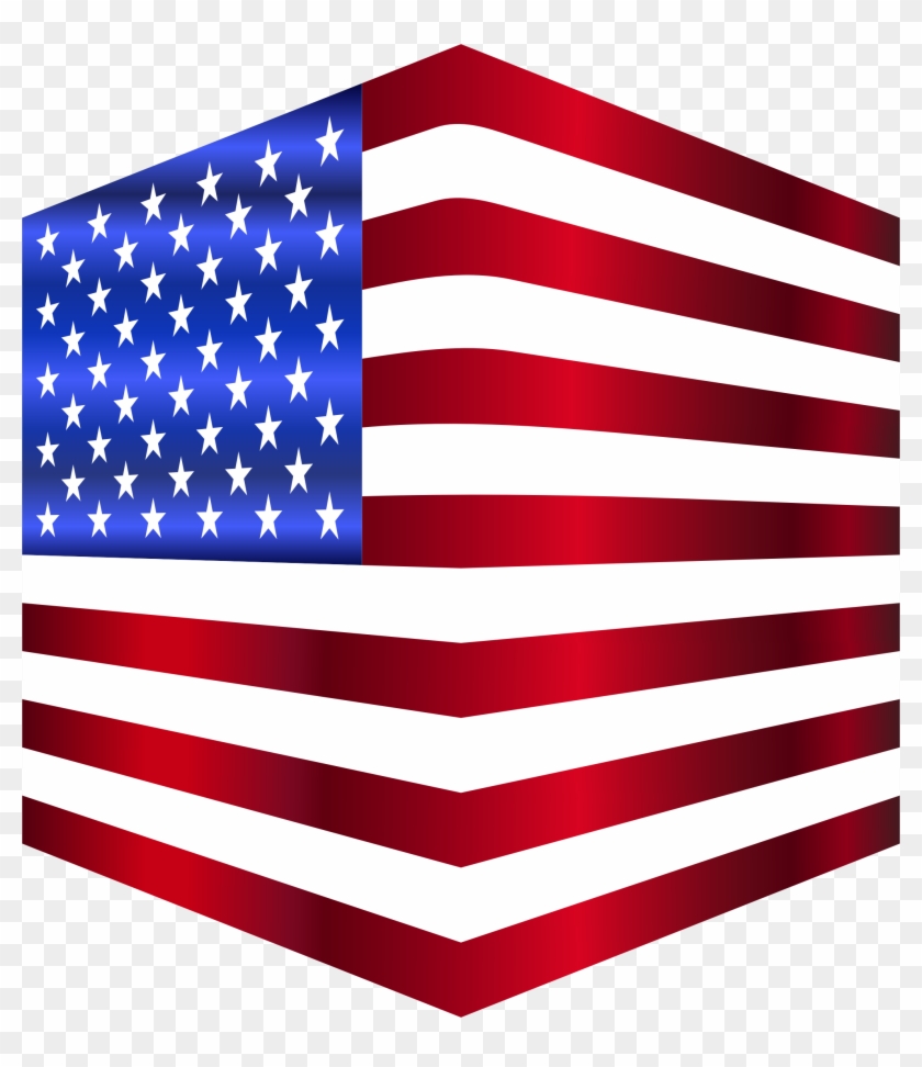 This Free Icons Png Design Of Usa Flag Cube - Usa Flag Logo Cube Clipart