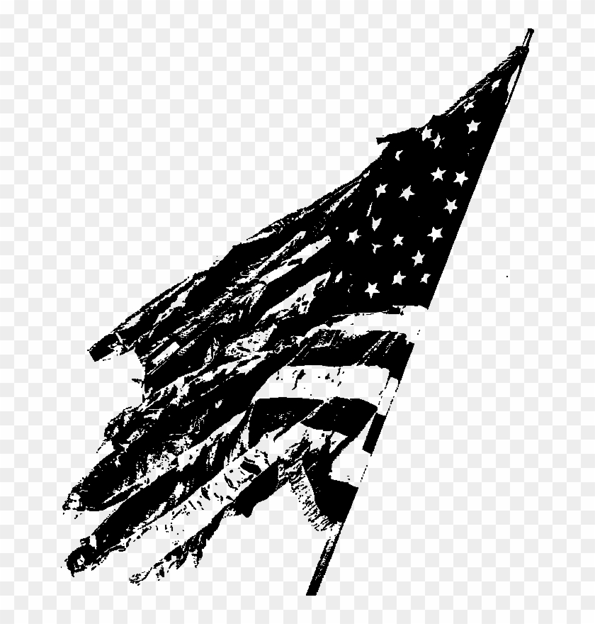 Input Tattered Us Flag Clipart #3612038
