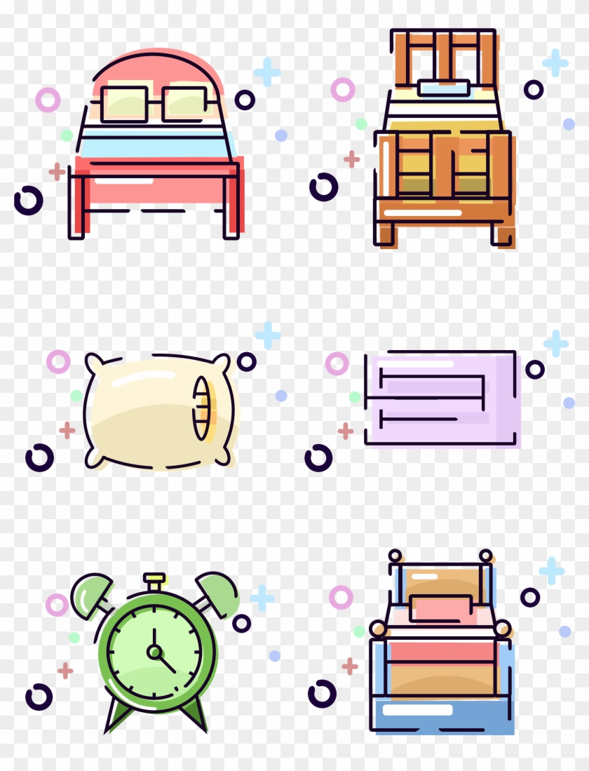 Mbe Daily Necessities Bedroom Bed Png And Psd - อุปกรณ์ ใน ห้อง นั่งเล่น การ์ตูน Clipart #3612338