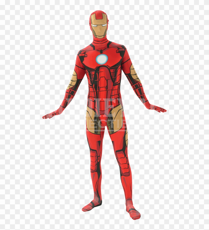 Adult Iron Man Second Skin Costume - Spider Man Suit Fear Clipart #3612428