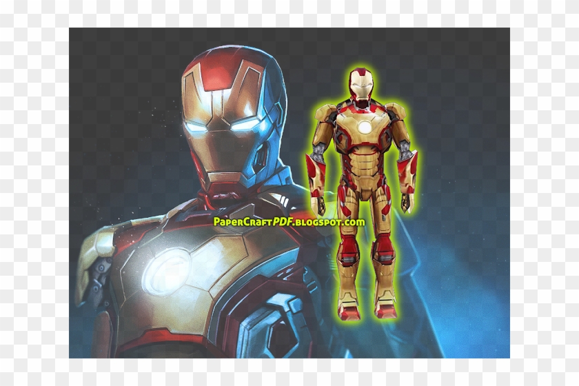 Download Mark Xlii Iron Man Suit Iron Man 3 Papercraft - Iron Man Wallpapers For Windows 10 Clipart