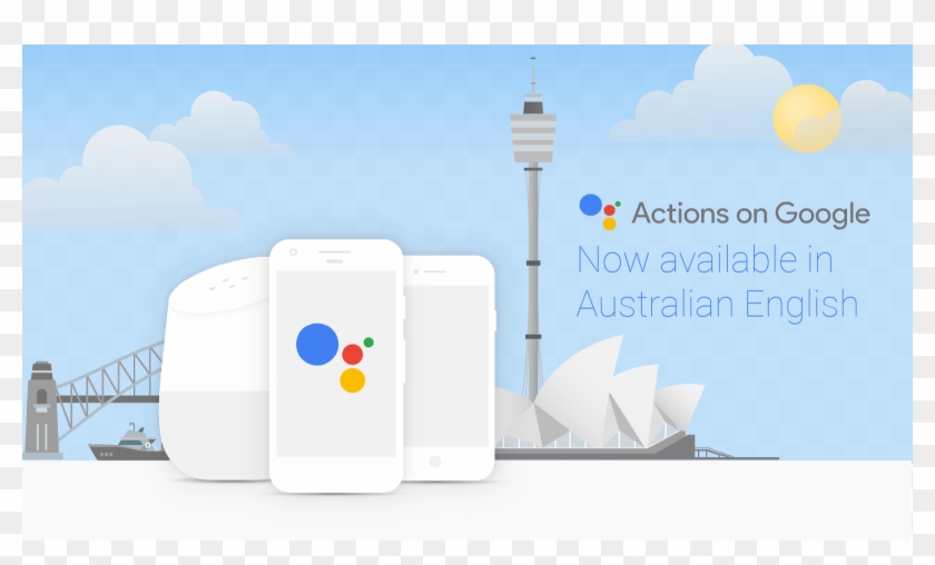 Actions On Google Is Now Available In Australia - Smartphone Clipart #3612537