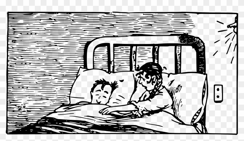 This Free Icons Png Design Of Couple In Bed - Illustration Clipart #3612724