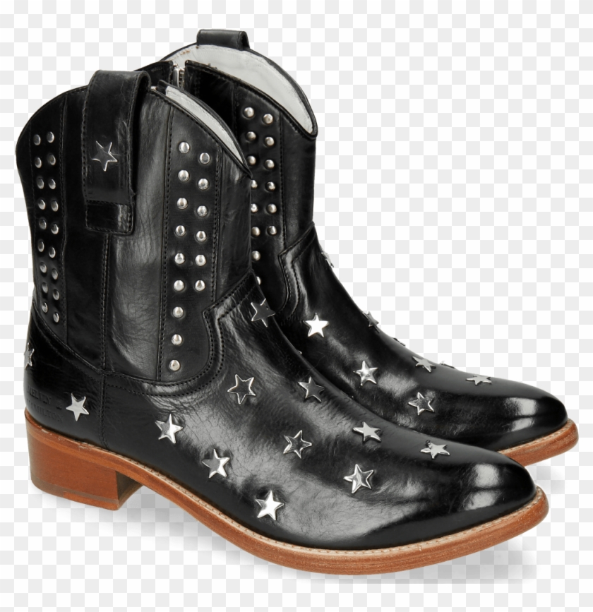Ankle Boots Blanca 4 Vegas Black Washing Star Rivets - Work Boots Clipart #3613225