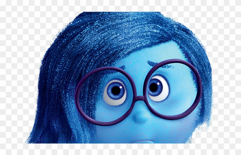 Sadness Inside Out Cardboard Cutout Standup , Png Download - Sadness Inside Out Face Clipart