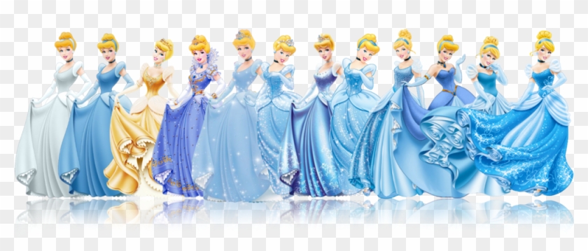 And Every One Of Them Shifts Slightly From Its Predecessor - Disney Princess Cinderella Evolution Clipart
