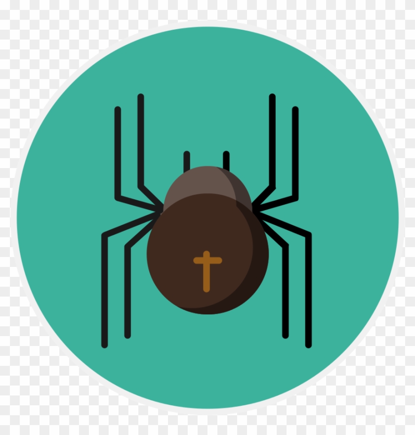 Creative Tail Halloween Spider - Clip Art - Png Download #3614522