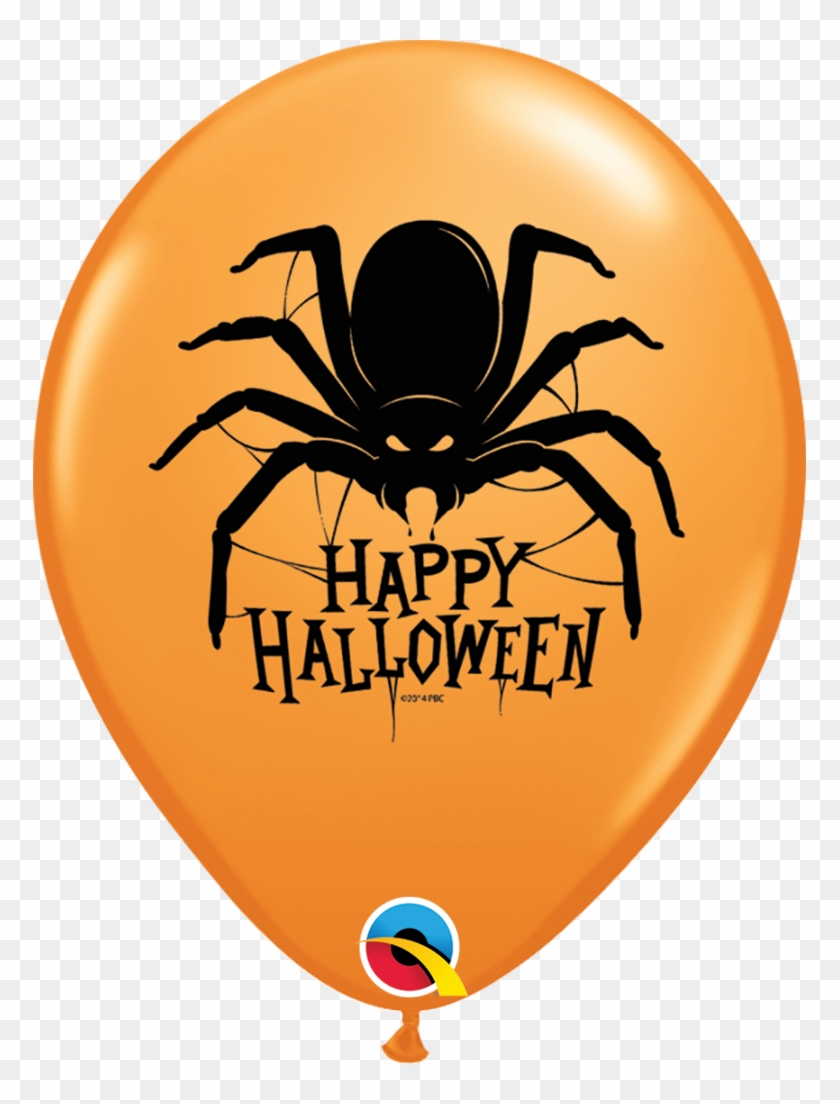 25 Latex Balloons 11" Happy Halloween Spider Design - Globo Latex Es Un Niño Clipart #3614649