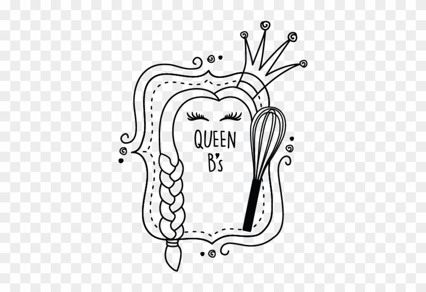Burger Queen B - Line Art Clipart