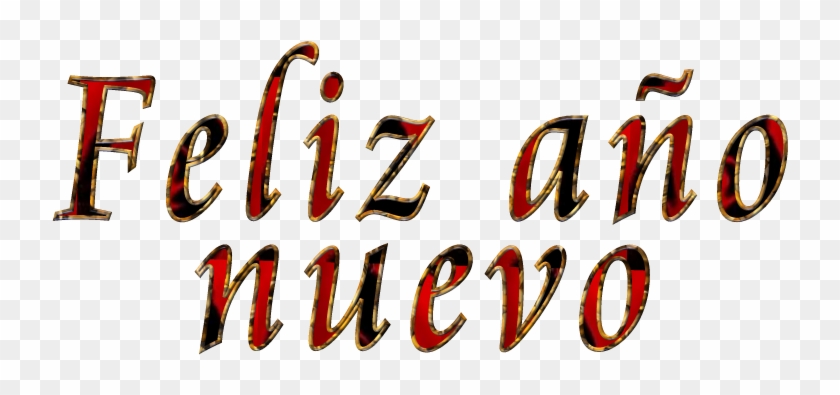 Letras De Feliz Año Nuevo - Calligraphy Clipart #3615045