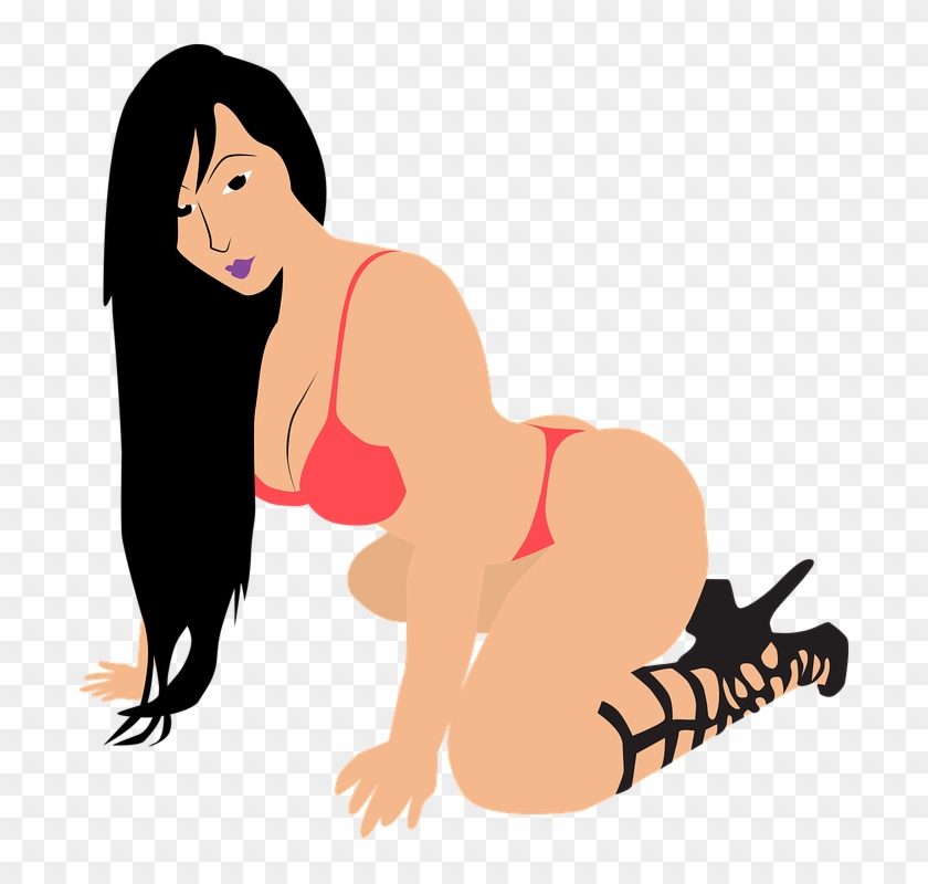 Sexy Girl Woman In Red Bikini Sexy Woman - Woman Clipart #3616538