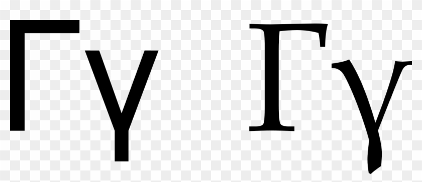 Greek Alphabet Gamma - Gamma Greek Letter Png Clipart