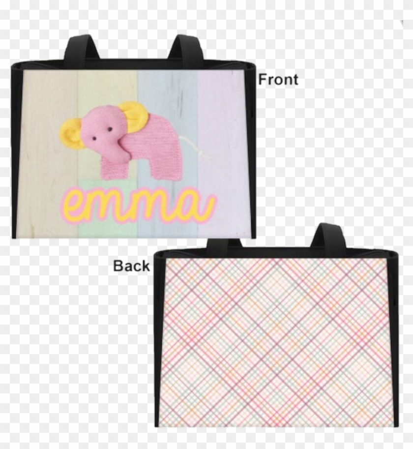 Pink Elephant Diaper Bag - African Elephant Clipart #3616596