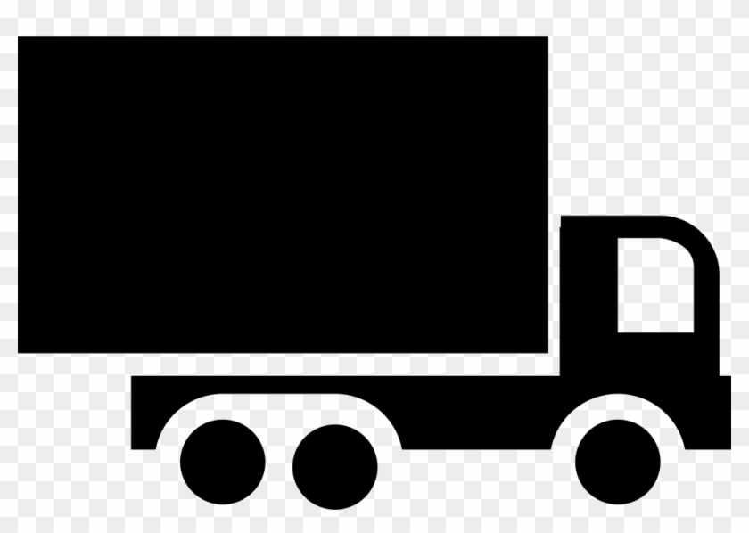 Truck Of Big Size Side View Comments - Truck Side View Icon Clipart #3616666