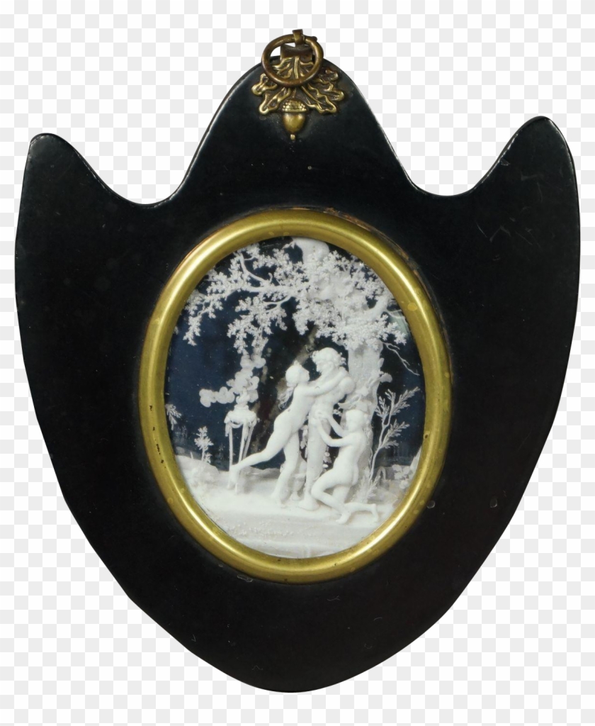 19th Century Regency Empty Portrait Miniature Frame - Badge Clipart