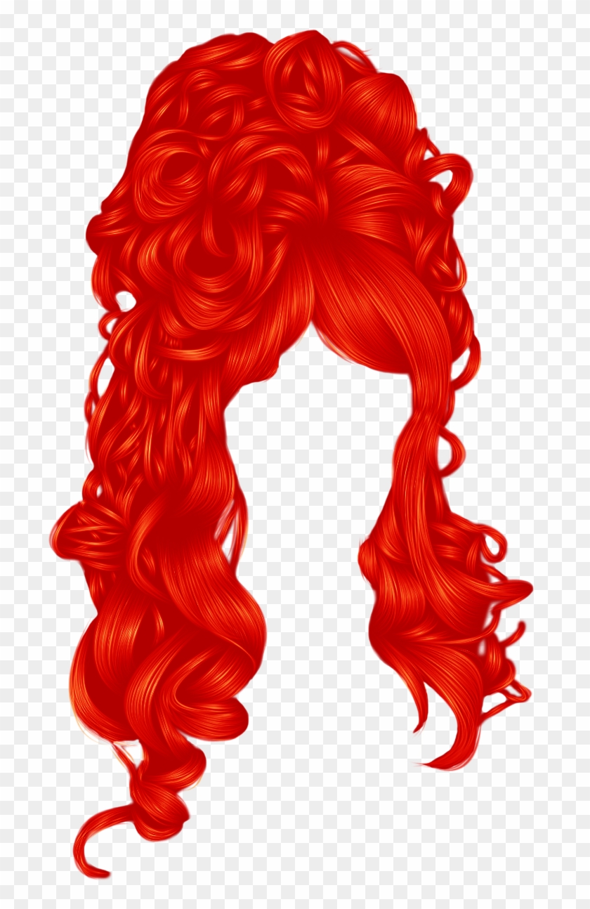 Red Wig Png - Red Hair Transparent Background Clipart #3616994