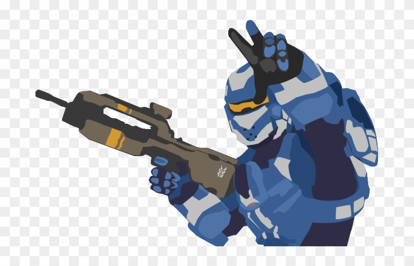 4 Master Chief Vector - Halo Swat Clipart #3617802