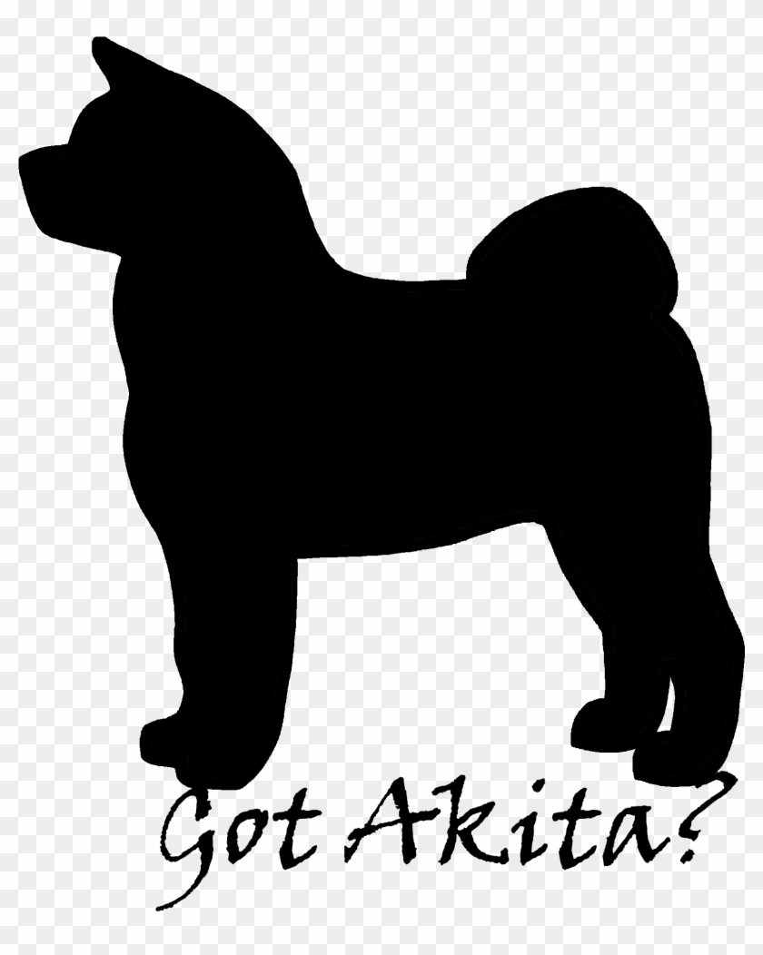 Akita Dog Black And White Image Png , Png Download - 10 Anos Clipart