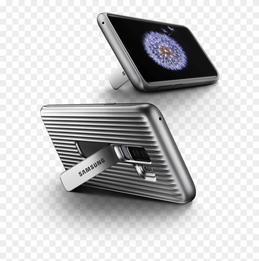 Protective Standing Cover In Black - Coque Renforcée Samsung S9 Plus Clipart #3618298