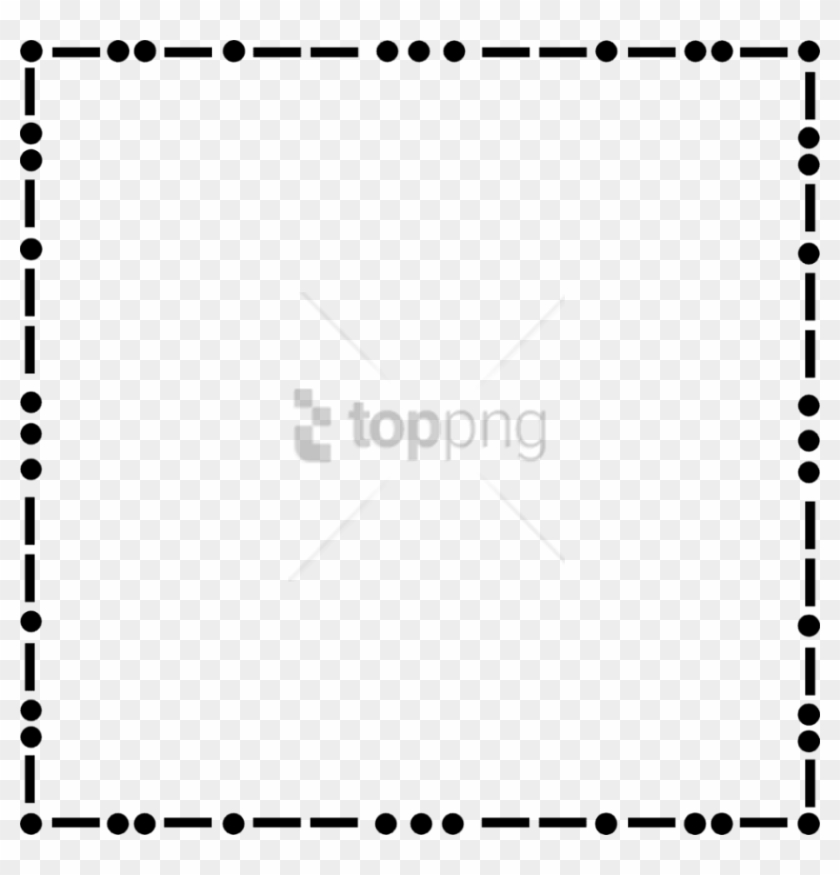 Free Png Line Borders Png Png Image With Transparent - Dashed Border Black And White Clipart #3618747