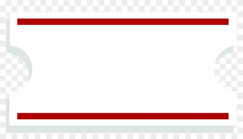 Blank Event Ticket Template - Orange Clipart