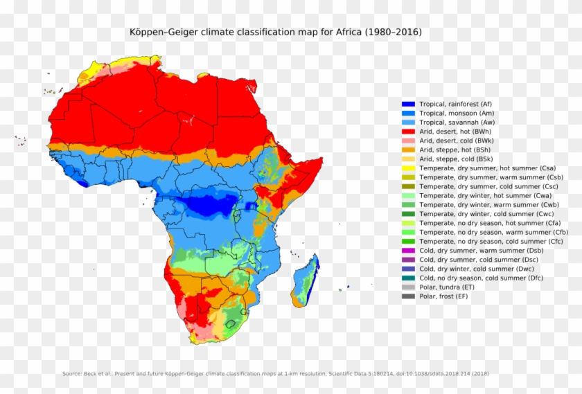 Climate Map Of Africa Clipart #3619038
