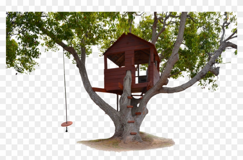 Tree With Swing Png - Tree House Transparent Background Clipart