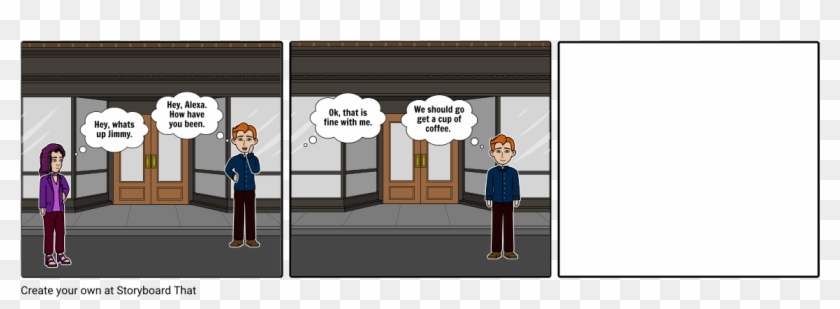 Meet Up Coffee Trip - Cartoon Clipart