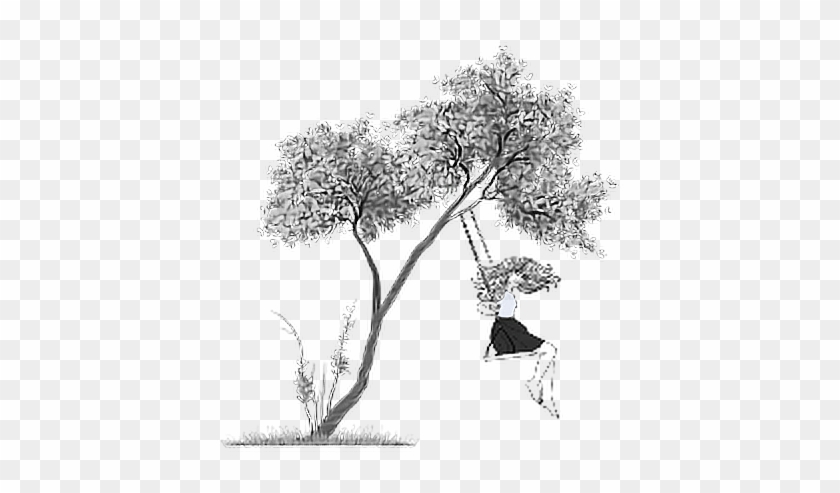 #ftestickers #girl #tree #swing #woman - Tree Png For Picsart Clipart #3620261