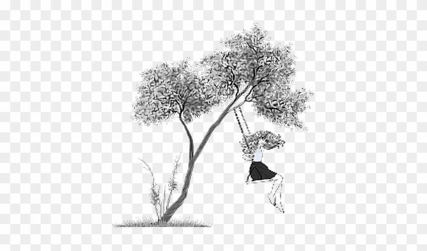 #ftestickers #girl #tree #swing #woman - Tree Png For Picsart Clipart