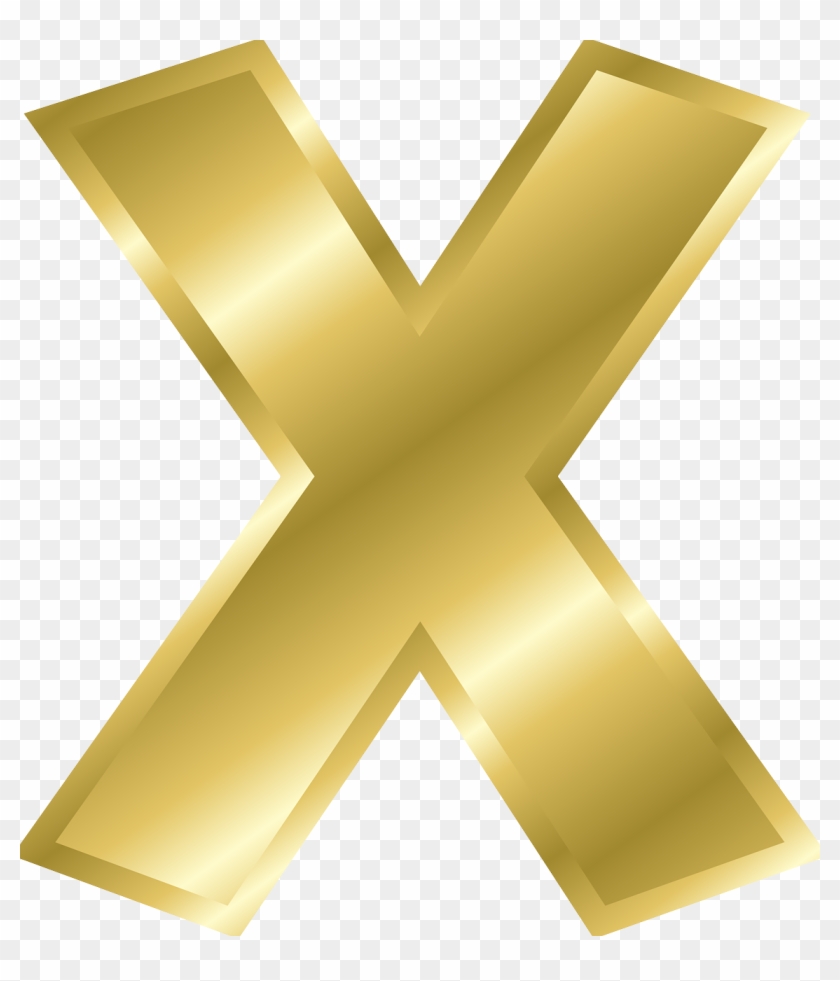 Letter X Capital Letter Alphabet Png Image - Gold Letter X Png Clipart #3620266