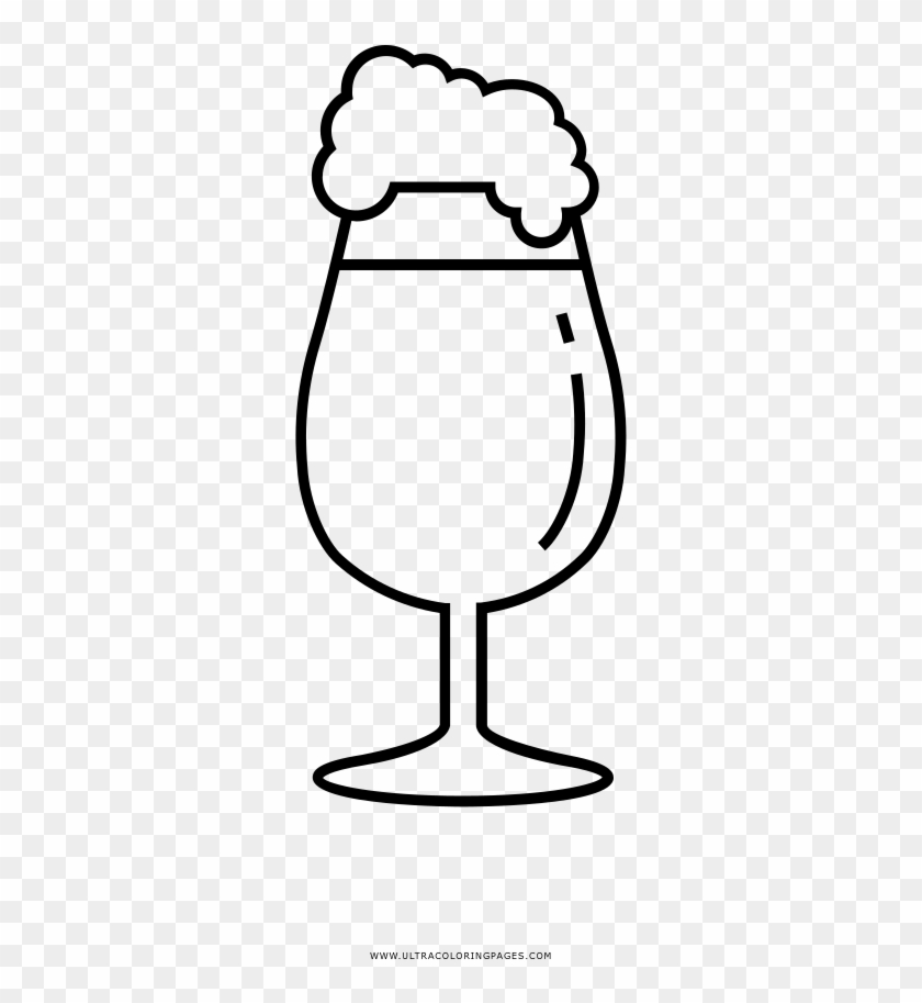 Beer Cup Hight Coloring Page Clipart