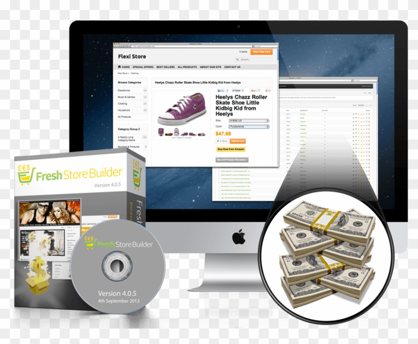 Fresh Store Builder - Affiliate Store Script Jvzoo Clipart