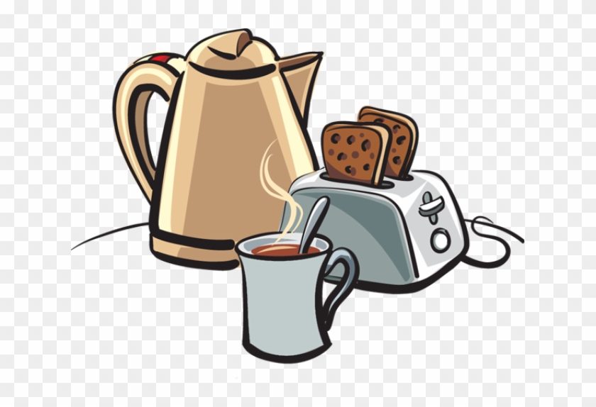 Coffee Clipart Food - Breakfast Toast Clip Art - Png Download
