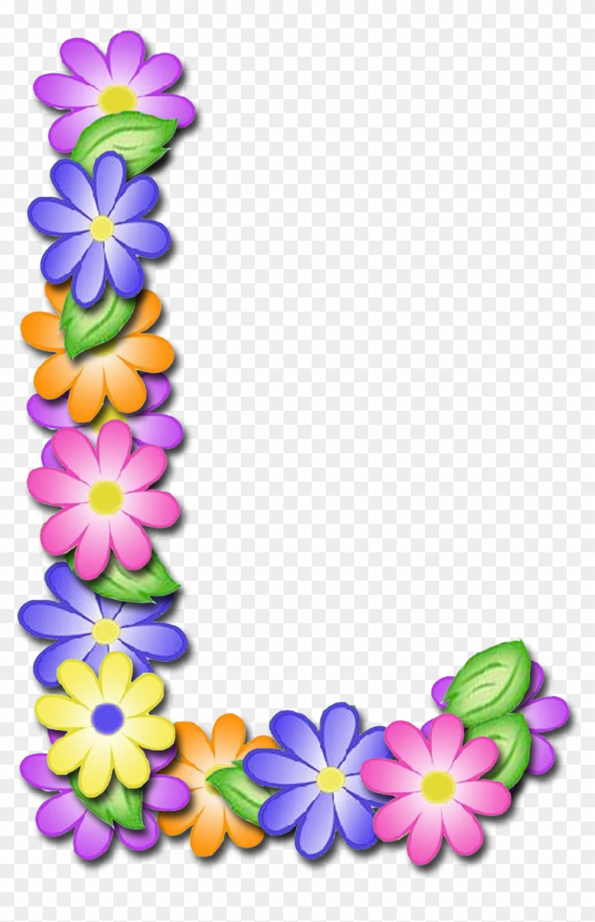 Letra L Em Png - Alfabeto De Primavera Png Clipart