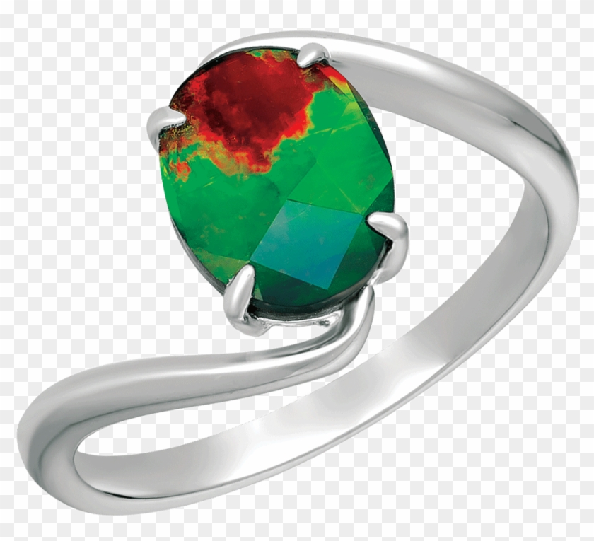 Luna Sterling Silver Ring By Korite Ammolite - Pre-engagement Ring Clipart #3620874