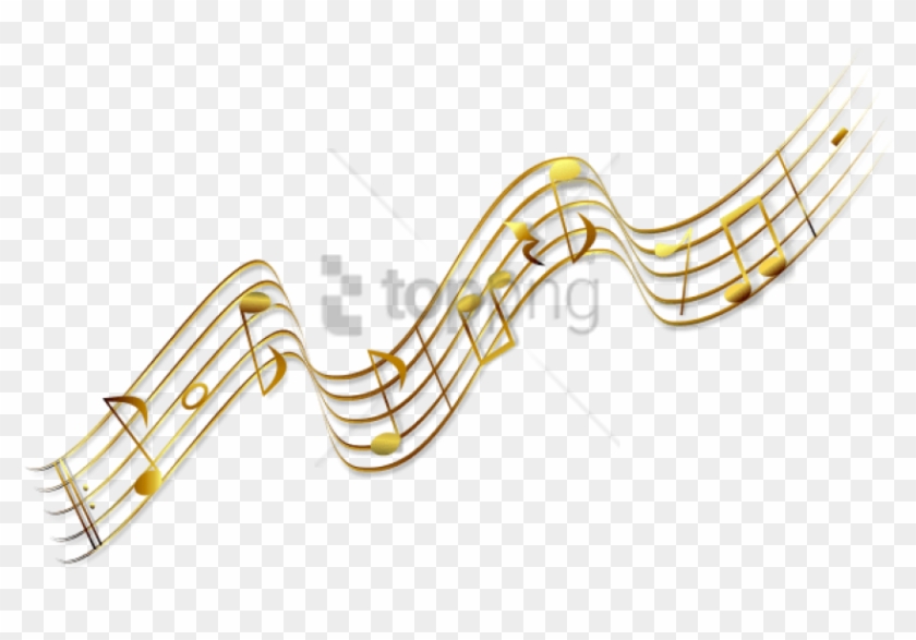 Free Png Gold Music Notes Png Png Image With Transparent - Music Notes Silhouette Png Clipart #3620878