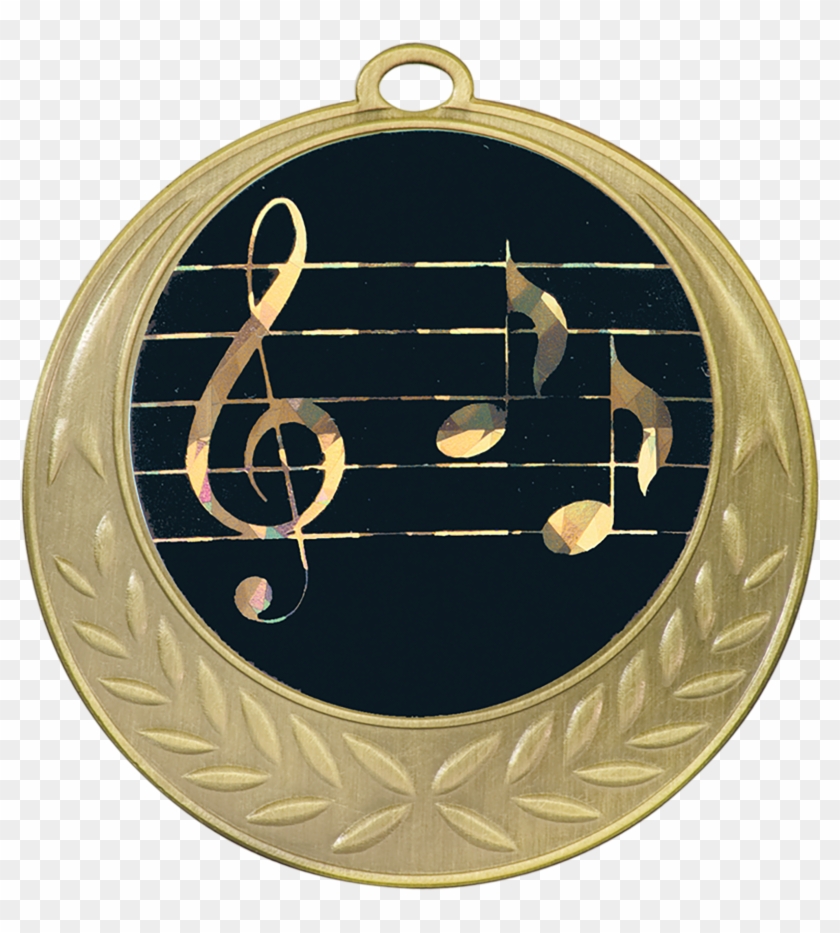Antique Gold Music Medal - Emblem Clipart #3620911
