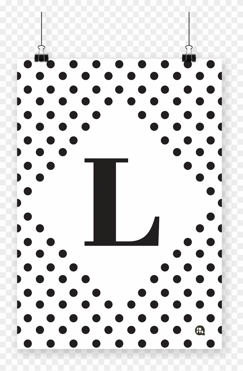 Poster Alfabeto Poá Letra L - Quadros Com A Letra S Clipart