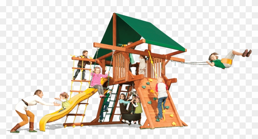 Outback 5' W/ Double Swing Arm - Outdoor Playset Clipart