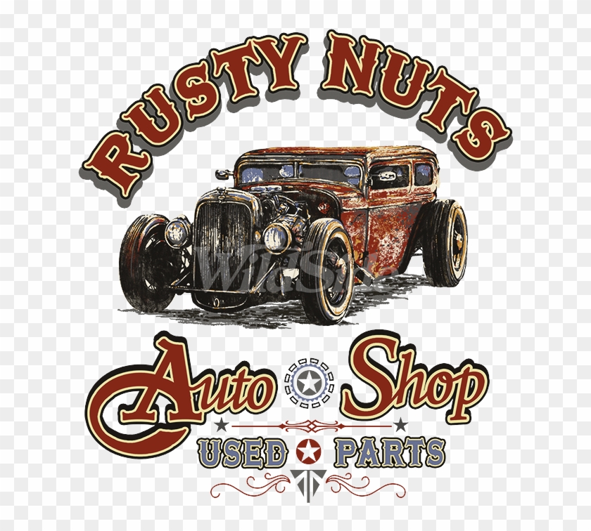 Rusty Nuts Auto Shop Toddler - Automobile Repair Shop Clipart