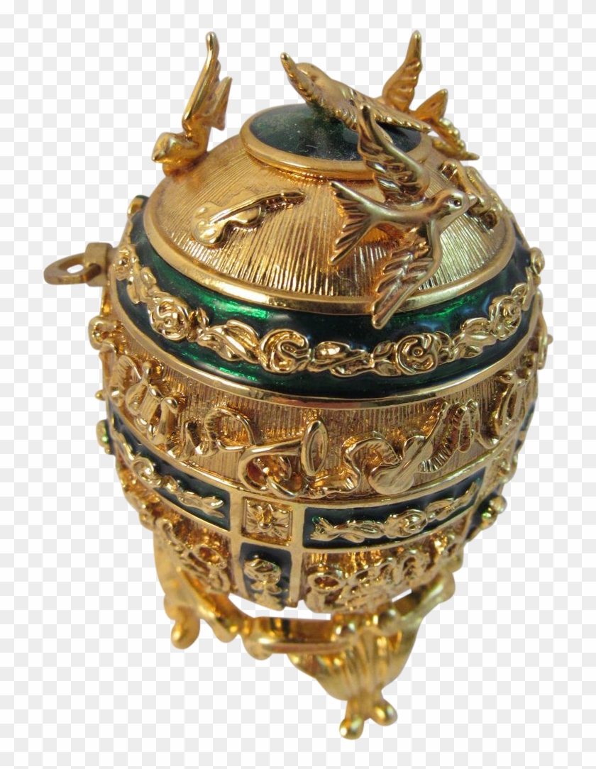 Vintage Jr Music Box Egg On Stand - Antique Clipart