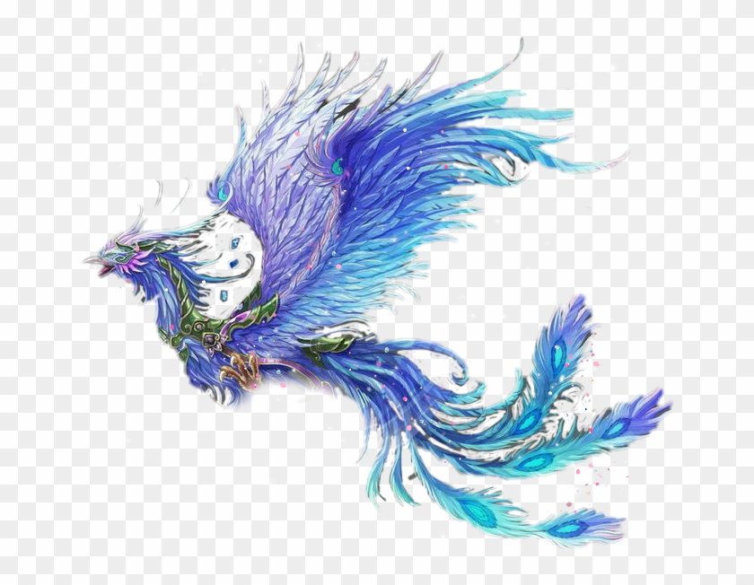 #phoenix #blue #bluephoenix #bird #myth #mythical - Blue Phoenix Bird Clipart #3621836